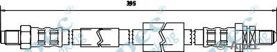 APEC BRAKING hos3675 -  Тормозной шланг
